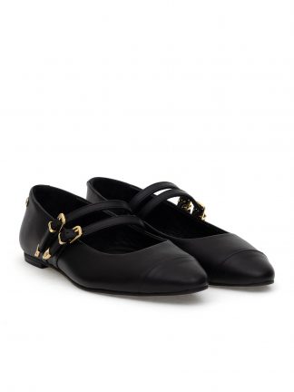 کفش تخت زنانه مشکی یو اس پولو