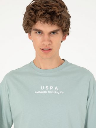 تی شرت مردانه آبی فیروزه ای یو اس پولو