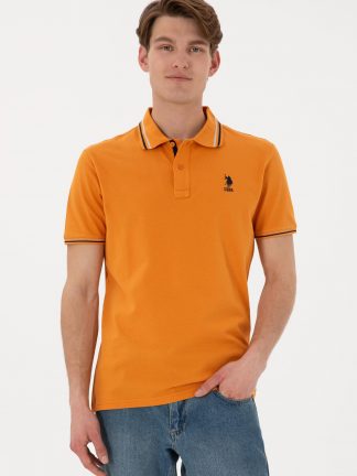 پولوشرت مردانه آجری یو اس پولو