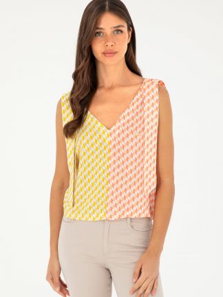 شومیز زنانه زعفرانی یو اس پولو