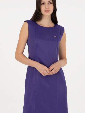 پیراهن و لباس مجلسی زنانه ارغوانی یو اس پولو