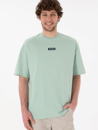 تی شرت مردانه آبی فیروزه ای یو اس پولو