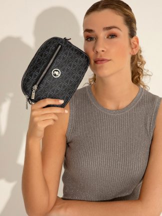 کیف دوشی زنانه مشکی یو اس پولو