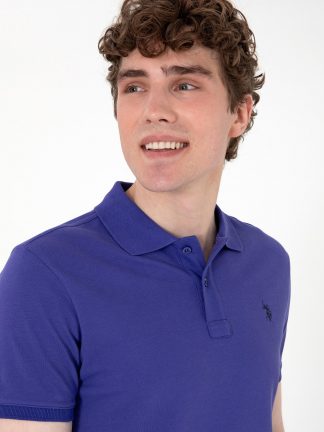 پولوشرت مردانه آبی یو اس پولو