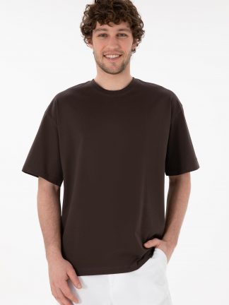 تی شرت مردانه قهوه ای یو اس پولو