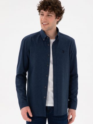 پیراهن مردانه سرمه ای یو اس پولو