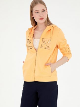 هودی زنانه خربزه ای یو اس پولو