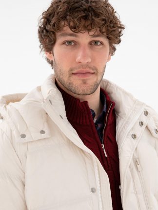 کاپشن مردانه طوسی یو اس پولو