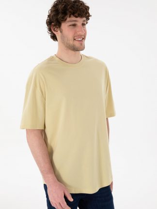 تی شرت مردانه خاکی روشن یو اس پولو