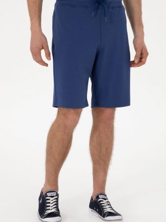 شلوارک مردانه آبی لاجوردی روشن یو اس پولو