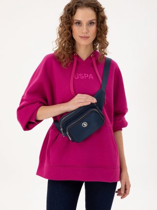 کیف کمری زنانه سرمه ای یو اس پولو