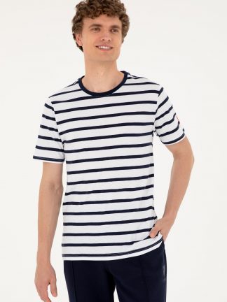 تی شرت مردانه سفید یو اس پولو