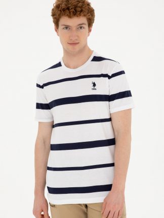 تی شرت مردانه سفید یو اس پولو