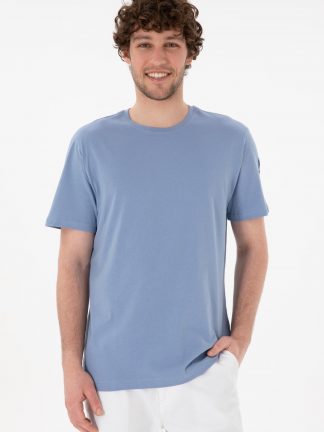 تی شرت مردانه آبی یو اس پولو