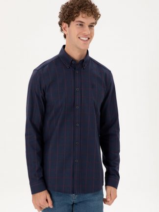 پیراهن مردانه سرمه ای یو اس پولو