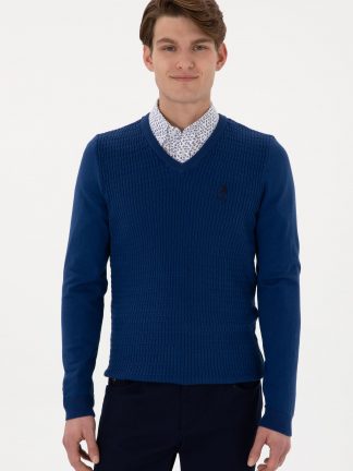 ژاکت مردانه نیلی یو اس پولو