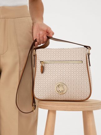 کیف دوشی زنانه بژ یو اس پولو