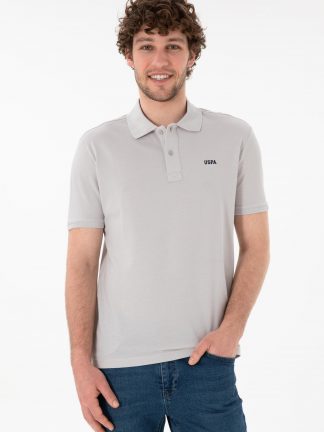 پولوشرت مردانه خاکستری روشن یو اس پولو
