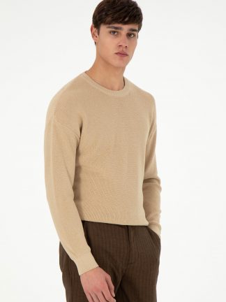 پلیور مردانه بژ یو اس پولو