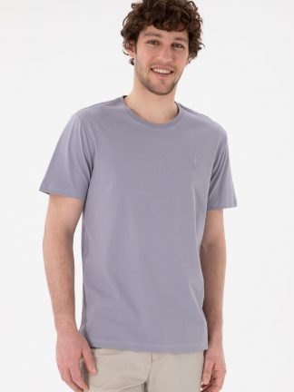 تی شرت مردانه خاکستری روشن یو اس پولو