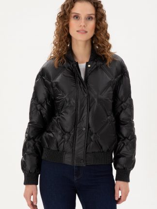 کاپشن زنانه مشکی یو اس پولو