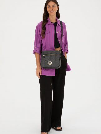 کیف دوشی زنانه مشکی یو اس پولو