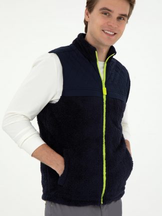 جلیقه ورزشی مردانه سرمه ای یو اس پولو