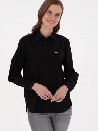 شومیز زنانه مشکی یو اس پولو