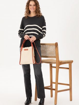 کیف زنانه کرم یو اس پولو