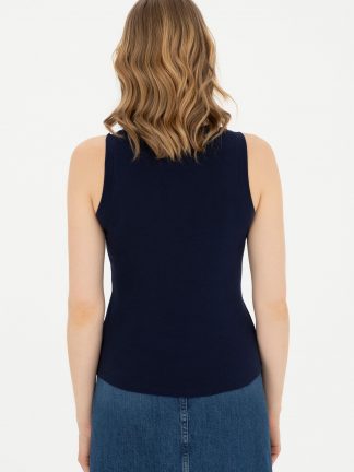 تیشرت زنانه سرمه ای یو اس پولو