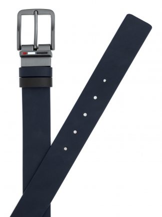 کمربند مردانه سرمه ای یو اس پولو