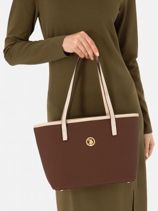 کیف زنانه قهوه ای یو اس پولو