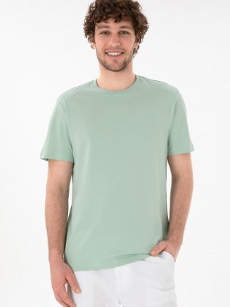 تی شرت مردانه آبی فیروزه ای یو اس پولو