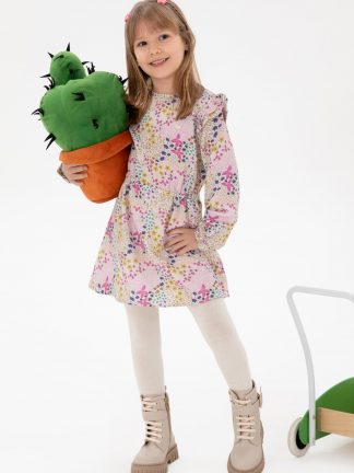 پیراهن دخترانه طوسی یو اس پولو