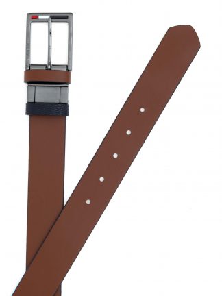 کمربند مردانه سرمه ای یو اس پولو