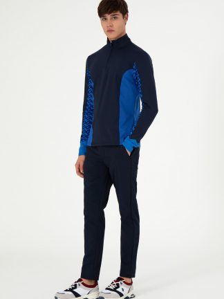 شلوار کتان مردانه سرمه ای یو اس پولو