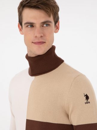 پلیور مردانه بژ یو اس پولو