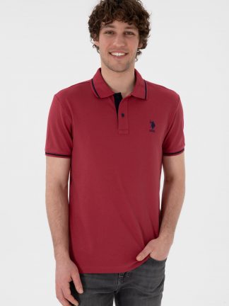 پولوشرت مردانه آلبالویی یو اس پولو