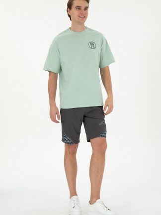 شلوارک مردانه خاکستری تیره یو اس پولو