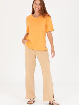 شلوار راحتی زنانه شتری یو اس پولو