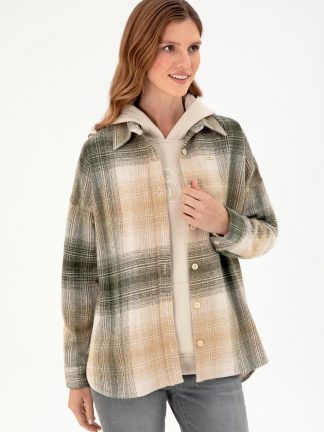 شومیز زنانه خاکی روشن یو اس پولو