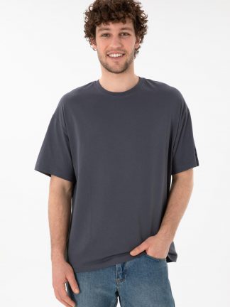 تی شرت مردانه خاکستری تیره یو اس پولو