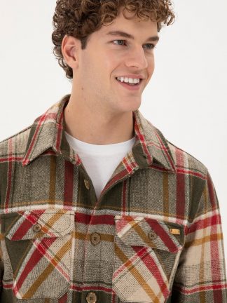 کت مردانه خاکی روشن یو اس پولو