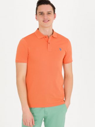 پولوشرت مردانه آجری یو اس پولو