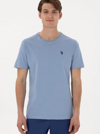تی شرت مردانه آبی یو اس پولو