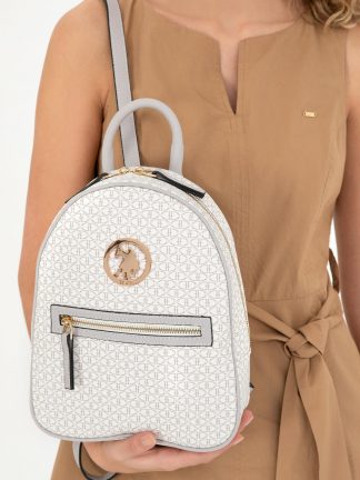 کوله پشتی زنانه سفید یو اس پولو