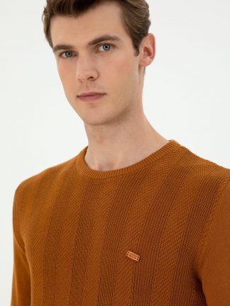 پلیور مردانه نارگیلی یو اس پولو