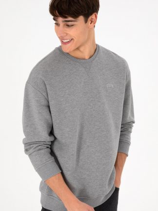 سویشرت مردانه خاکی ملانژ یو اس پولو