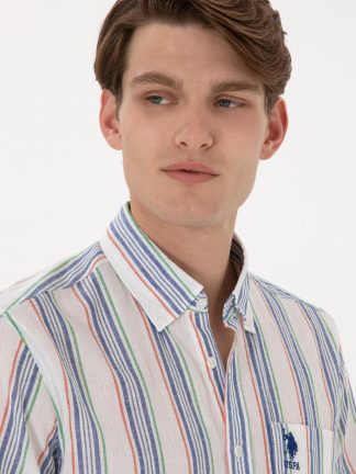 پیراهن آستین کوتاه مردانه سبز یو اس پولو