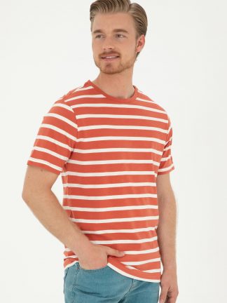 تی شرت مردانه صورتی پودری یو اس پولو